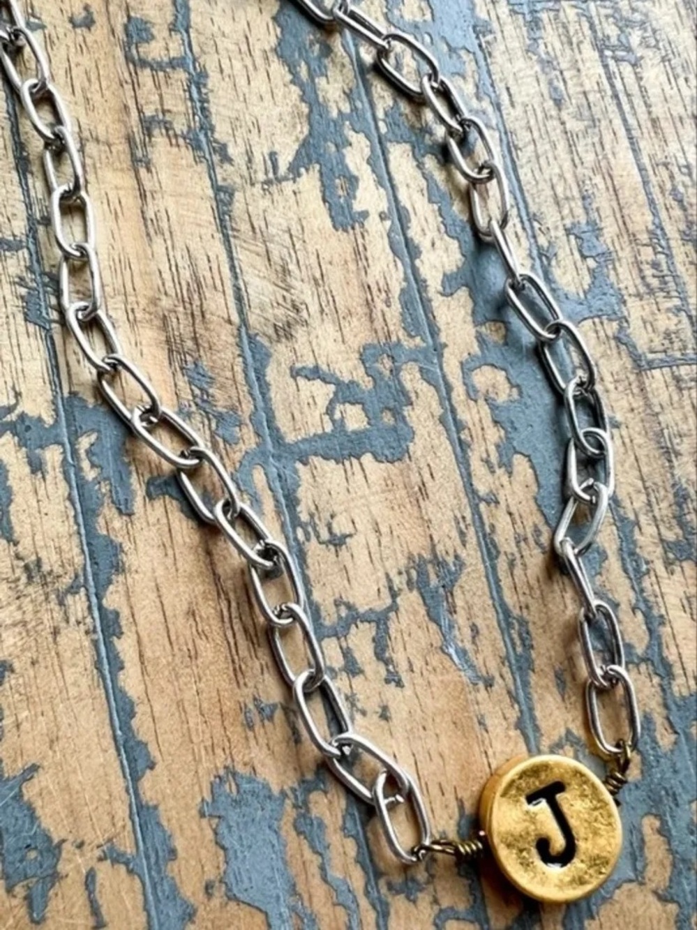 Just My Type Initial Necklace “J”